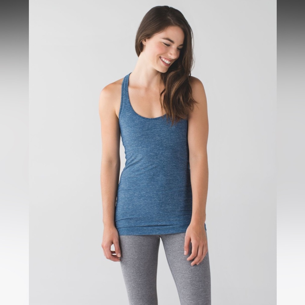Lululemon Cool Racerback - Heathered Poseidon